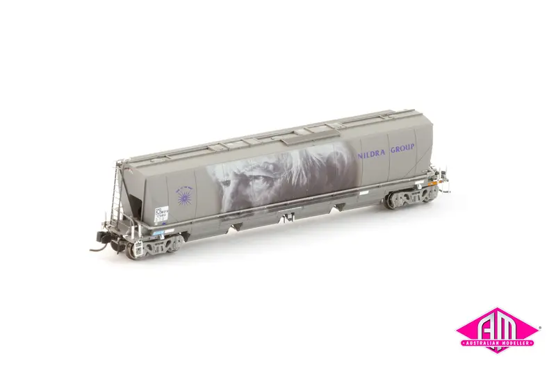 Mgfh Flour Hopper, Manildra Group Wagon Grime "Ronald Nicka" - Single Car Nnfh-10 (N Scale) 1