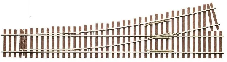 Micro Engineering - 14-712 - Turnout - Code 83 - #5B Curved Diverging Track - Left Hand (Ho Scale) 1