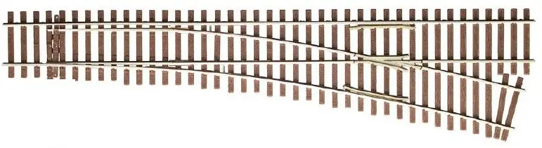 Micro Engineering - 14-813 - Turnout - Code 70 - #5B Curved Diverging Track - Right Hand (Ho Scale) 1