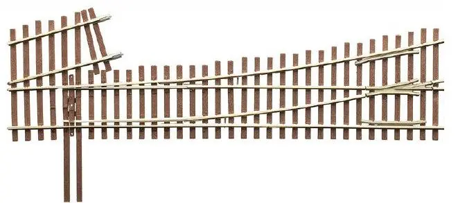 Micro Engineering - 14-816 - Turnout - Code 70 - #5D Intermediate Ladder - Left Hand (Ho Scale) 1