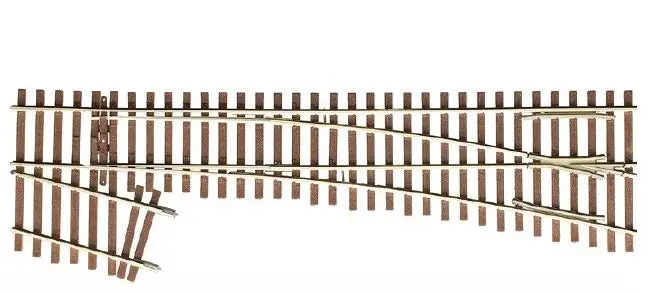 Micro Engineering - 14-817 - Turnout - Code 70 - #5D Intermediate Ladder - Right Hand (Ho Scale) 1