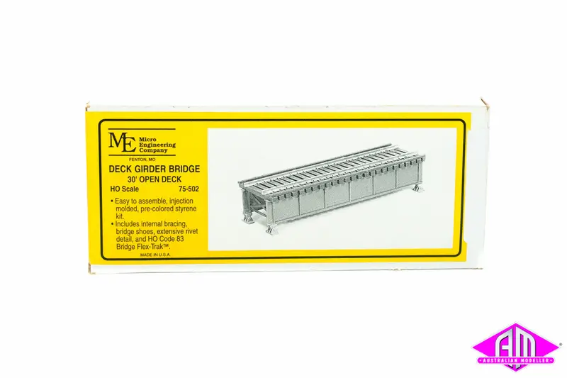 Micro Engineering - 75-502 - Deck Girder Bridge - 30' Open Deck - Code 83 (Ho Scale) 1