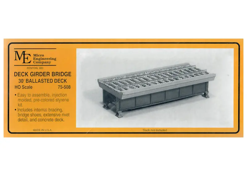Micro Engineering - 75-508 - Deck Girder Bridge - 30' Ballasted Deck (Ho Scale) 1