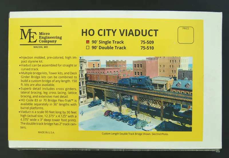 Micro Engineering - 75-509 - City Viaduct - 90' Single Track (Ho Scale) 1