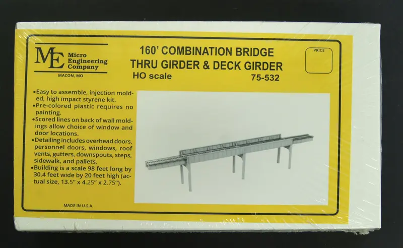Micro Engineering - 75-532 - 160' Combination Bridge - Thru Girder And Deck Girder (Ho Scale) 1