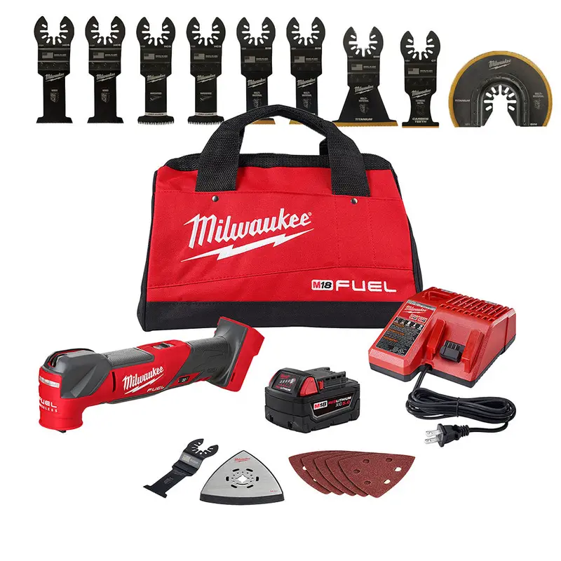 Milwakee 2836-21Omt 18V Fuel M18 Multi Tool Kit W/ Blade Set - 9 Pc 1