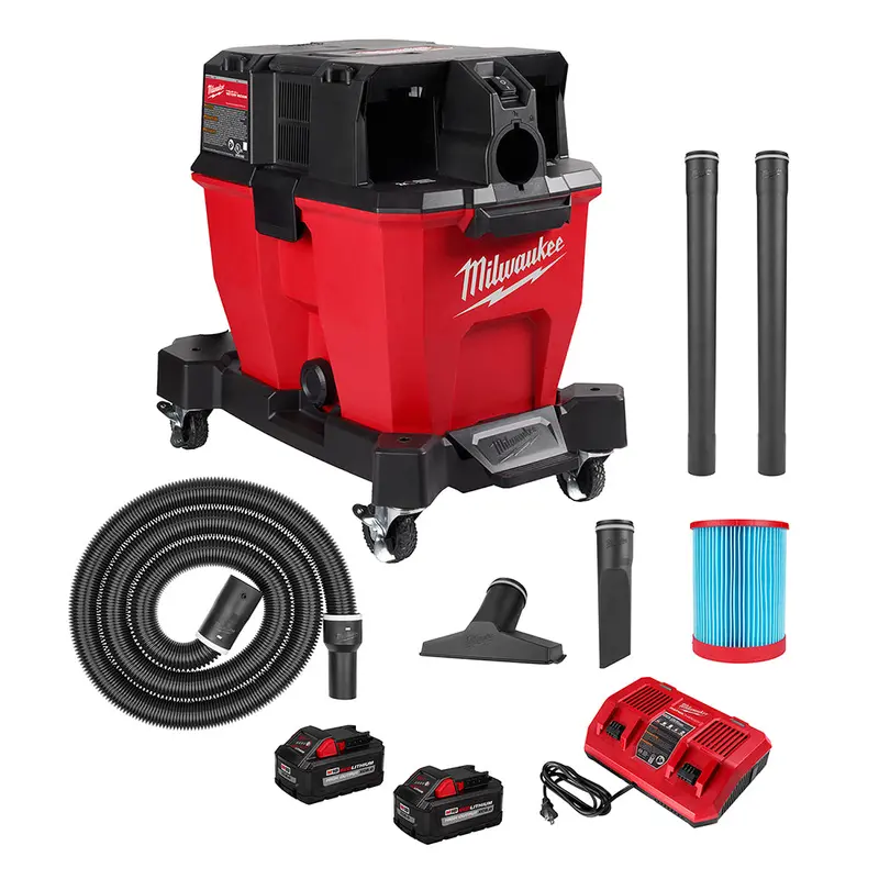 Milwaukee 0920-22Hd M18 Fuel 9 Gallon Dual-Battery Wet/Dry Vacuum Kit 1