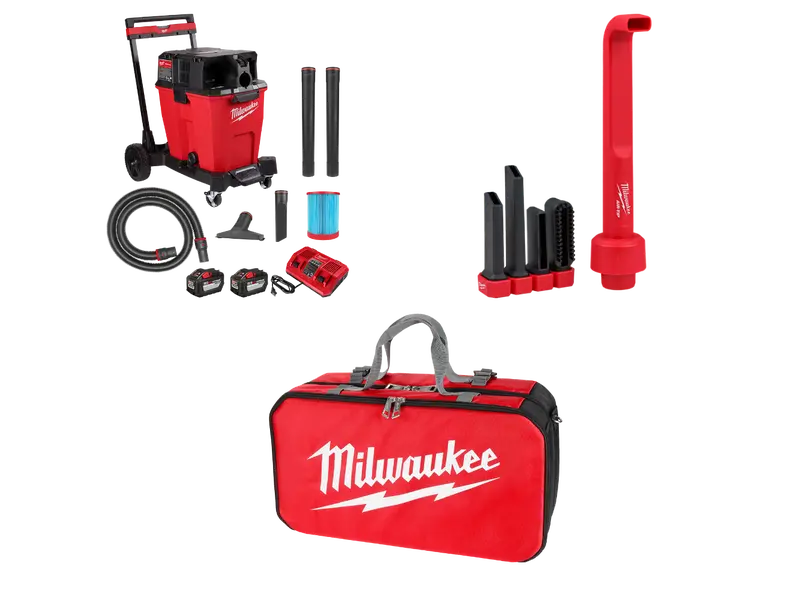 Milwaukee 0930-22Hd4n1 M18 Fuel 18V 12 Gallon Vacuum W/4N1 Cleaning Tool And Bag 1