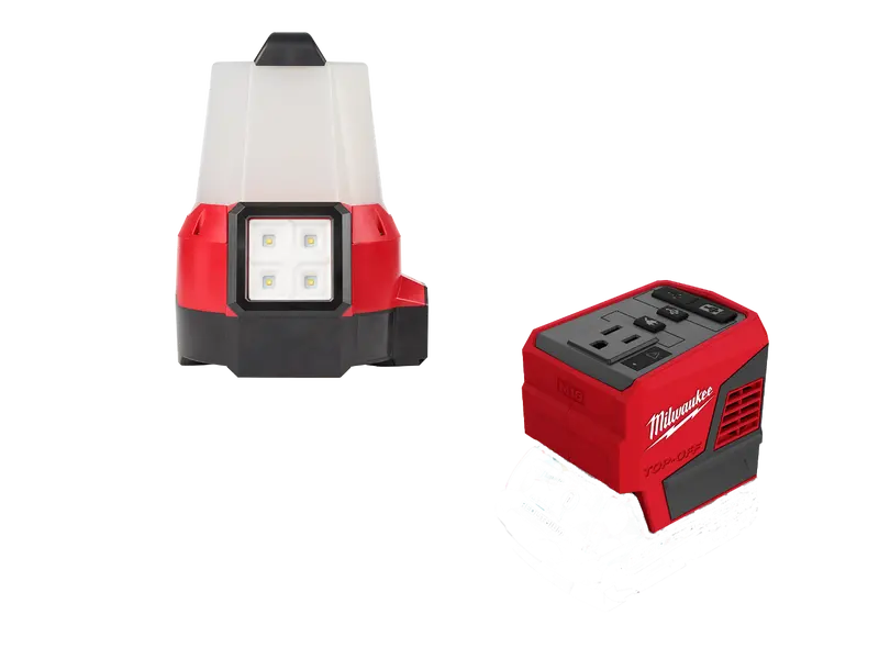 Milwaukee 2144-20To M18 18V Site Light Combo W/ M18 Top Off Power Supply 1