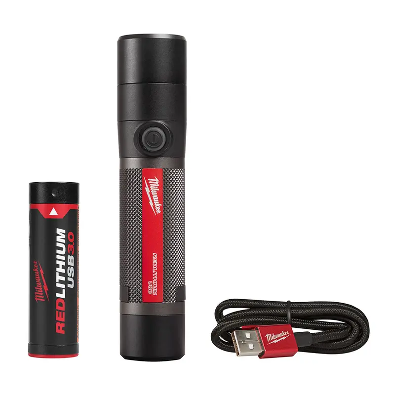 Milwaukee 2160-21 800 Lumen Usb Rechargeable Led Twist Focus Flashlight 1