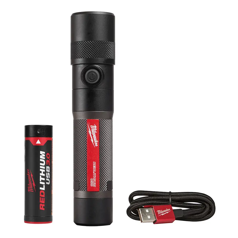Milwaukee 2161-21 1100 Lumen Usb Rechargeable Led Twist Focus Flashlight 1