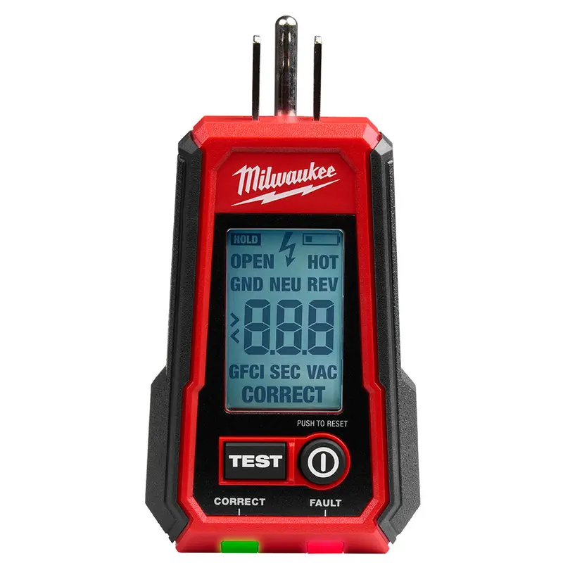 Milwaukee 2224-20 Digital Gfci Receptacle Tester 1
