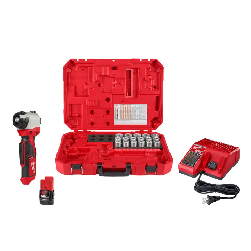 Milwaukee 2435Cu-81 M12 12V Cable Stripper Kit For Copper Thhn/Xhhw - Recon 1