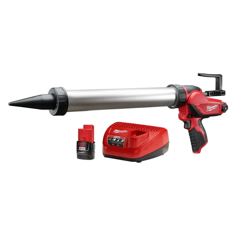 Milwaukee 2442-21 M12 12V 20Oz. Aluminum Caulk And Adhesive Gun Kit 1