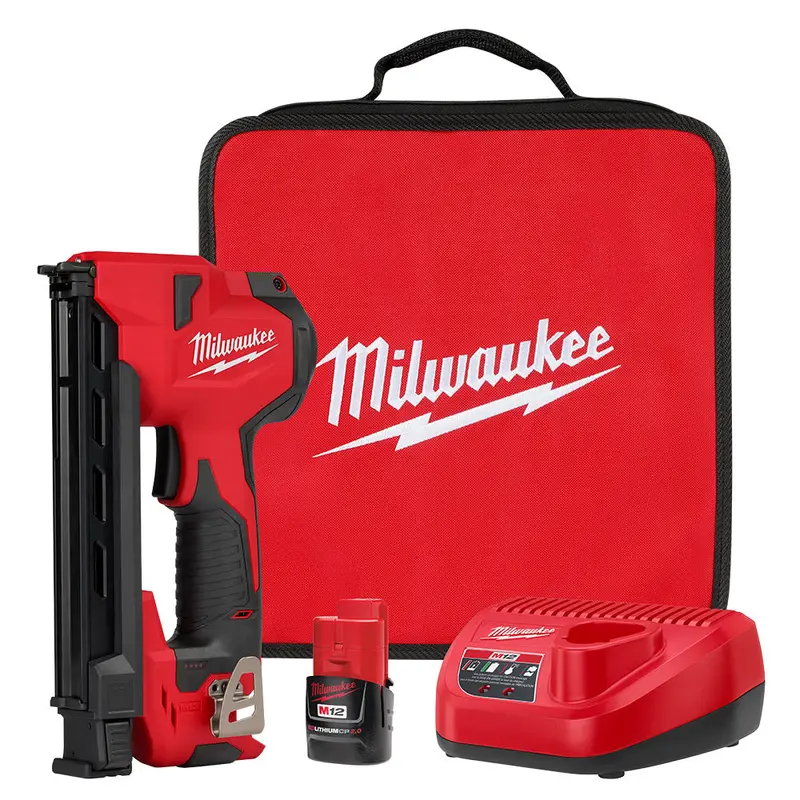 Milwaukee 2448-21 M12 12V Cordless Li-Ion Brushed Cable Stapler Kit 1