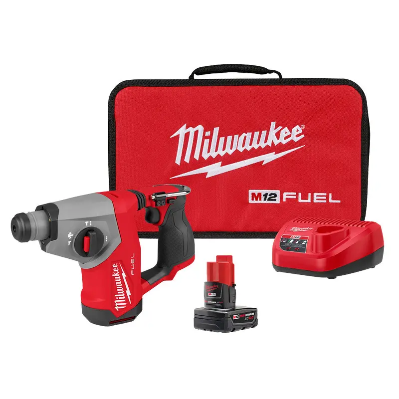 Milwaukee 2508-21Xc M12 Fuel 12V 5/8" Sds Plus Rotary Hammer Kit 1