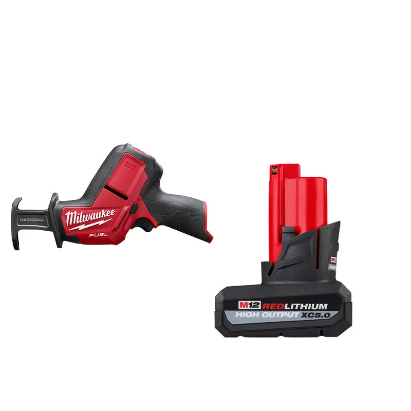 Milwaukee 2520-20X5ho M12 Fuel 12V Hackzall Recip Saw W/ 5Ah Battery 1