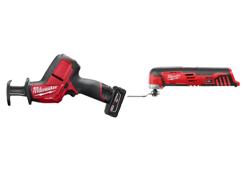 Milwaukee 2520-21Xcm M12 Fuel 12V Hackzall Recip Saw Kit W/ Multi-Tool 1