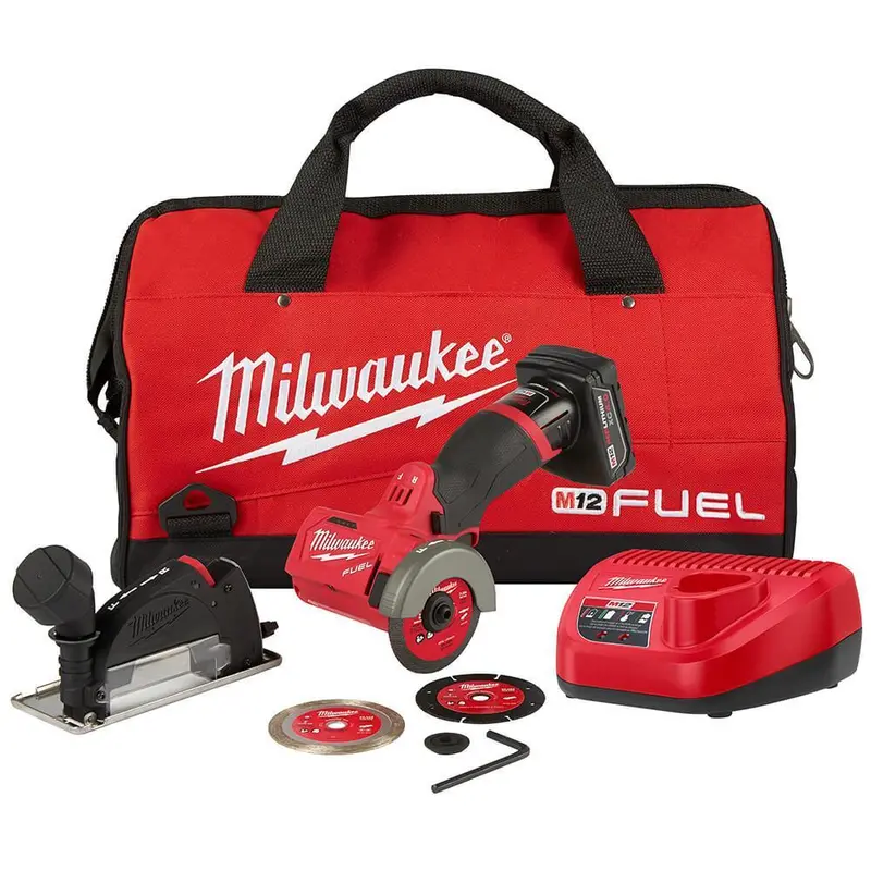 Milwaukee 2522-21Xc M12 Fuel 12V 3-Inch 4.0Ah Cordless Cut Off Tool Kit 1