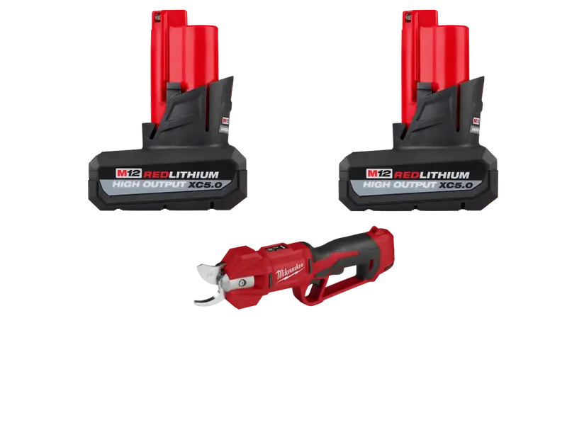 Milwaukee 2534-20X5 M12 12V Cordless Prunning Shears W/ 2 - M12 5Ah Batteries 1
