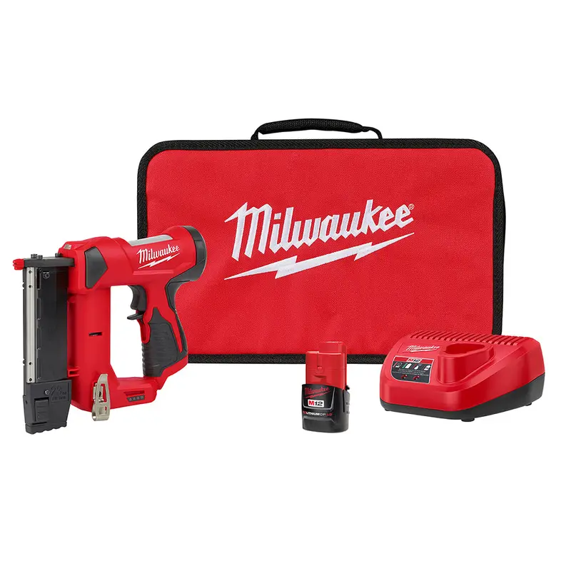 Milwaukee 2540-21 M12 12V 23 Gauge Lightweight Compact Cordless Pin Nailer Kit 1