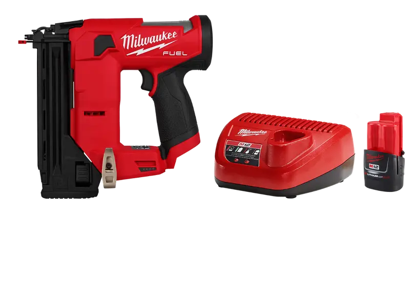 Milwaukee 2541-20Sk M12 Fuel 12V 18 Gauge Brad Nailer W/ 2Ah Battery/Charger 1