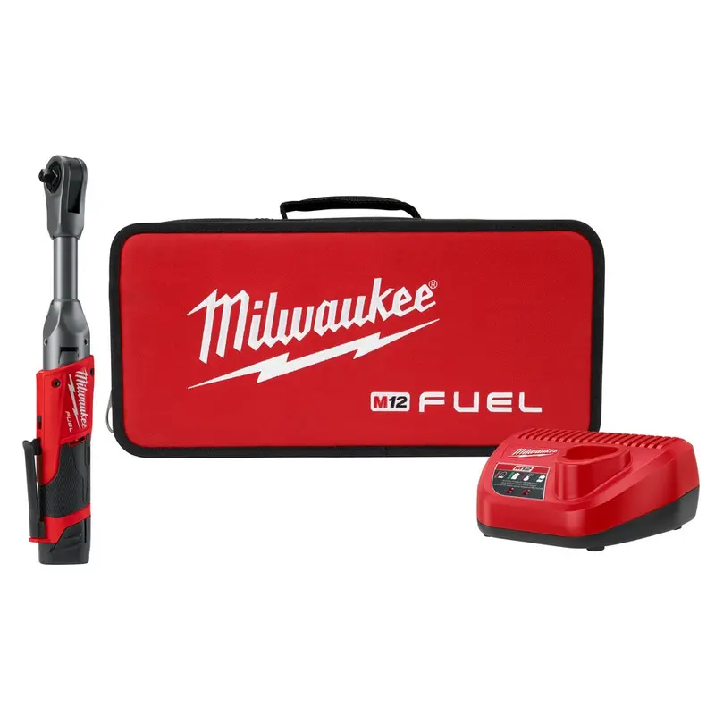 Milwaukee 2560-21 M12 Fuel 12V 3/8 Inch Extended Reach Ratchet 2.0Ah Kit 1