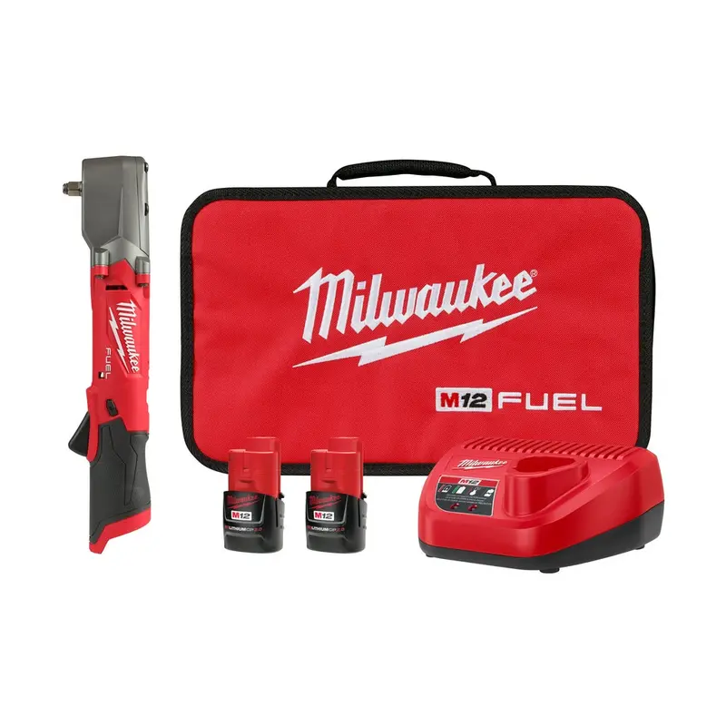 Milwaukee 2564-22 M12 Fuel 12V 3/8" Cordless Right Angle Impact Wrench Kit 1
