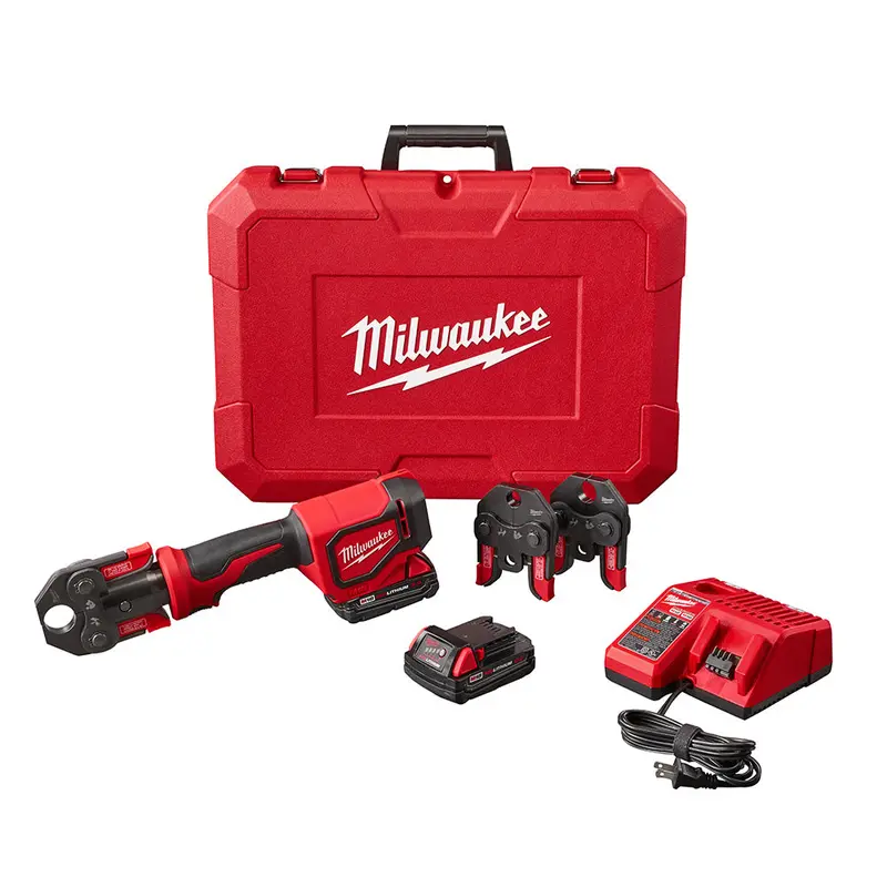 Milwaukee 2674-22C M18 18V Short Throw Press Tool Kit W/ Pex Crimp Jaws 1