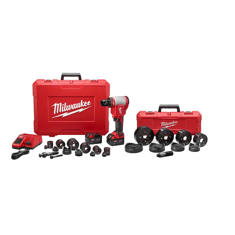 Milwaukee 2676-23 M18 18V 10 Ton Knockout Tool Kit 1/2" To 4" 1