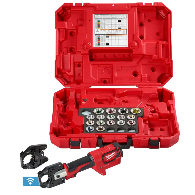 Milwaukee 2679-750Al M18 18V Force Logic 600 Mcm Cordless Li-Ion Crimper Kit 1