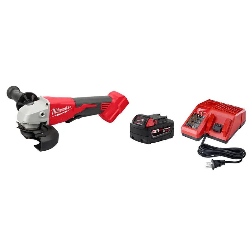 Milwaukee 2686-20Sk M18 18V 4-1/2" / 5" Cordless Grinder W/ 5Ah Battery/Charger 1