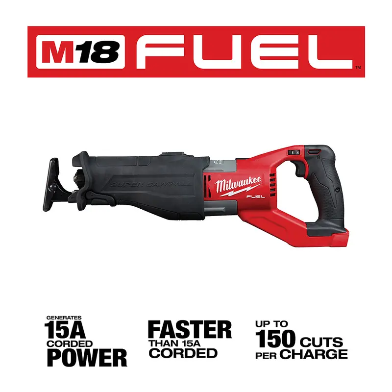 Milwaukee 2722-80 M18 Fuel 18V Super Sawzall Reciprocating Saw - Recon 2