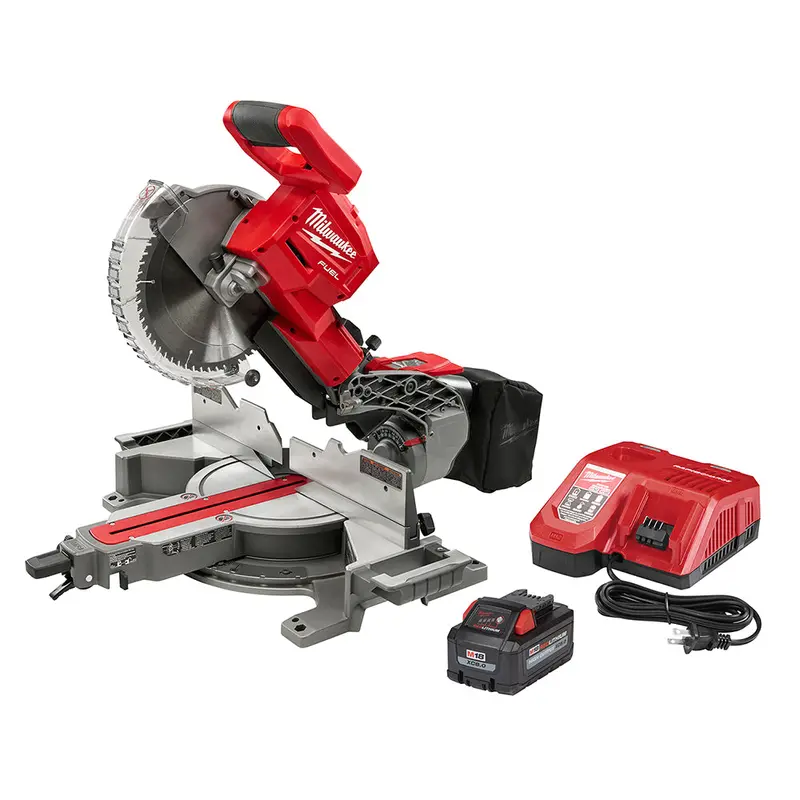 Milwaukee 2734-21 M18 Fuel 18V 10" Dual Bevel Sliding Compound Miter Saw Kit 1