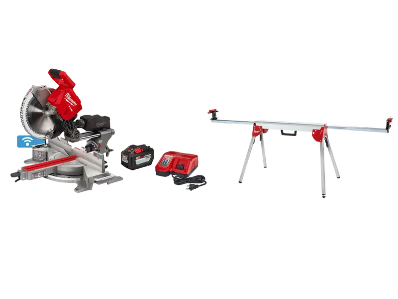 Milwaukee 2739-21Hd M18 Fuel 18V 12" Cordless Miter Saw W/ Stand 1