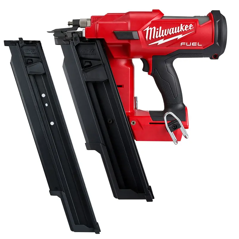 Milwaukee 2744-20Em M18 Fuel 18V 21 Degree Framing Nailer W/ Ext Capacity Mag 1