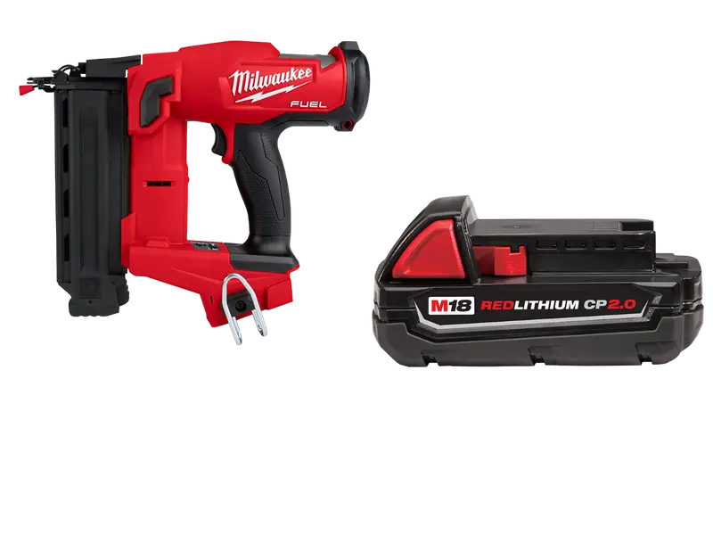 Milwaukee 2746-20X2 M18 Fuel 18 Gauge Brad Nailer Bundle With 2Ah Battery 1