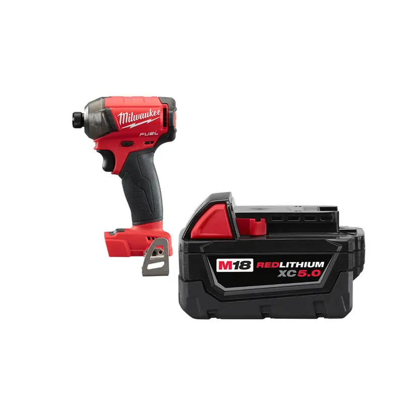 Milwaukee 2760-20X5 M18 Fuel Surge 18V 1/4" Hex Hydraulic Driver W/ 5Ah Battery 1