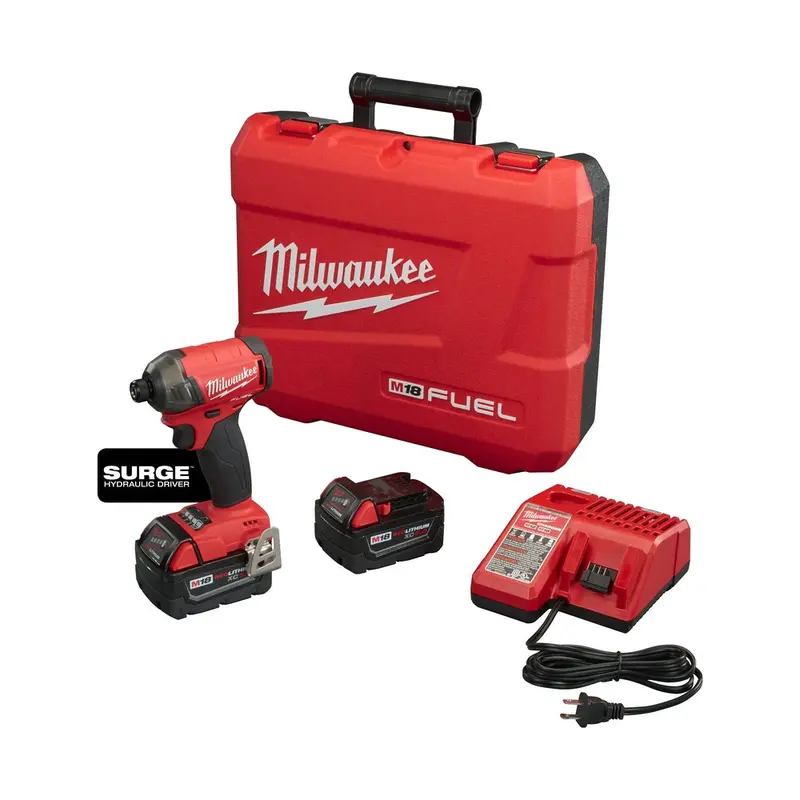Milwaukee 2760-22 M18 Fuel 18V 1/4 In. Hex Hydraulic Impact Driver Tool Kit 1