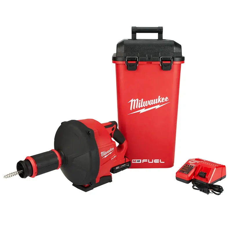 Milwaukee 2772A-21 M18 Fuel 18V 5/16-Inch X 35-Foot Cordless Drain Snake Kit 1