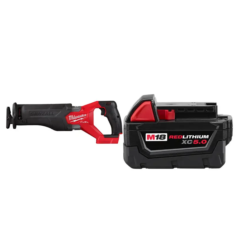 Milwaukee 2821-20X5 M18 Fuel 18V Sawzall Recip Saw W/ 5Ah Battery 1
