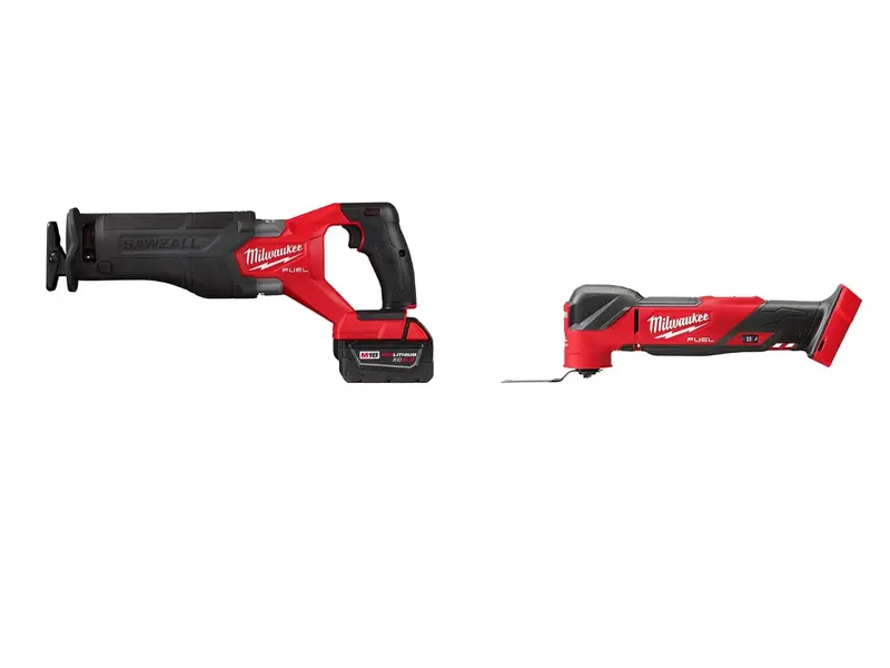 Milwaukee 2821-21Mt M18 Fuel 18V Sawzall / Oscillating Multi-Tool Combo Kit 1