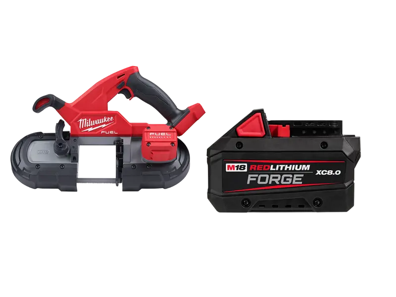Milwaukee 2829-20B8f M18 Fuel 18V Li-Ion Compact Band Saw W/ 8Ah Forge Battery 1