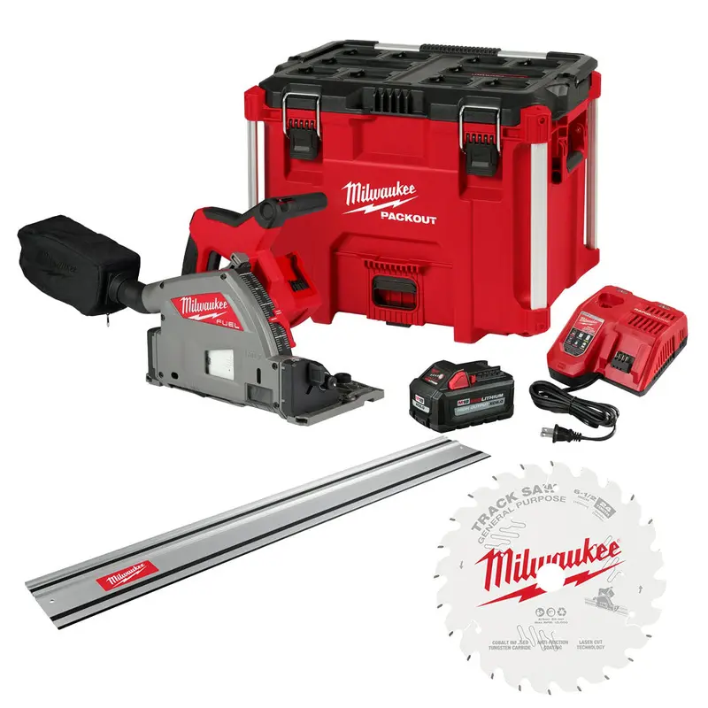 Milwaukee 2831-21Tb M18 Fuel 18V Track Saw Kit W/ 55" Track Saw Guide And Blade 1