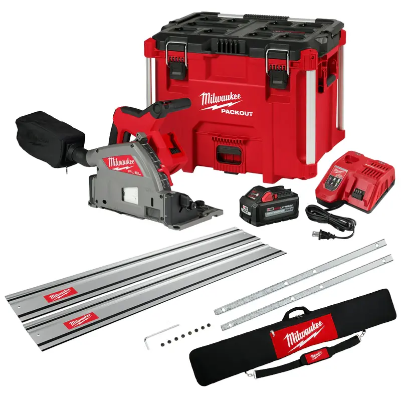 Milwaukee 2831-21Tt M18 Track Saw Kit W/ Packout And 2 55 Inch Tracks With Bag 1