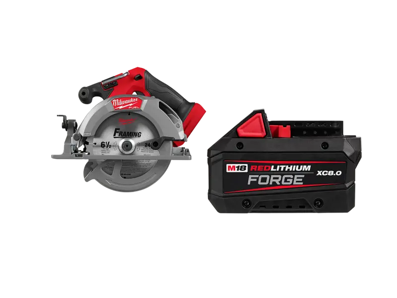 Milwaukee 2833-20X8 M18 Fuel 18V 6-1/2" Circular Saw W/ 8Ah Battery 1