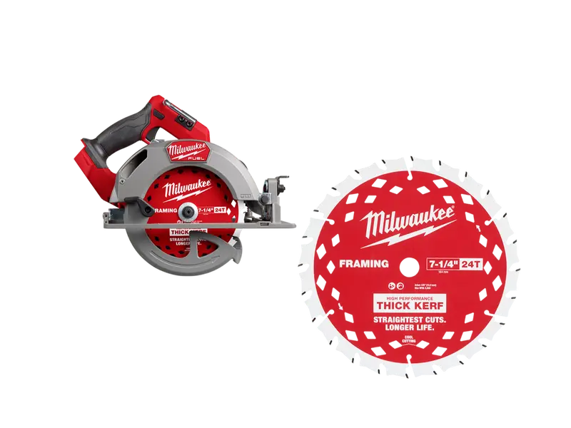 Milwaukee 2834-20Tk M18 Fuel 18V 7-1/4" Circular Saw W/ Thick Kerf Blade 1
