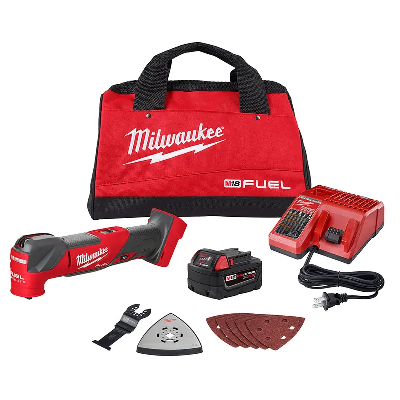Milwaukee 2836-21 M18 Fuel 18V Cordless Li-Ion Oscillating Multi Tool Kit 1