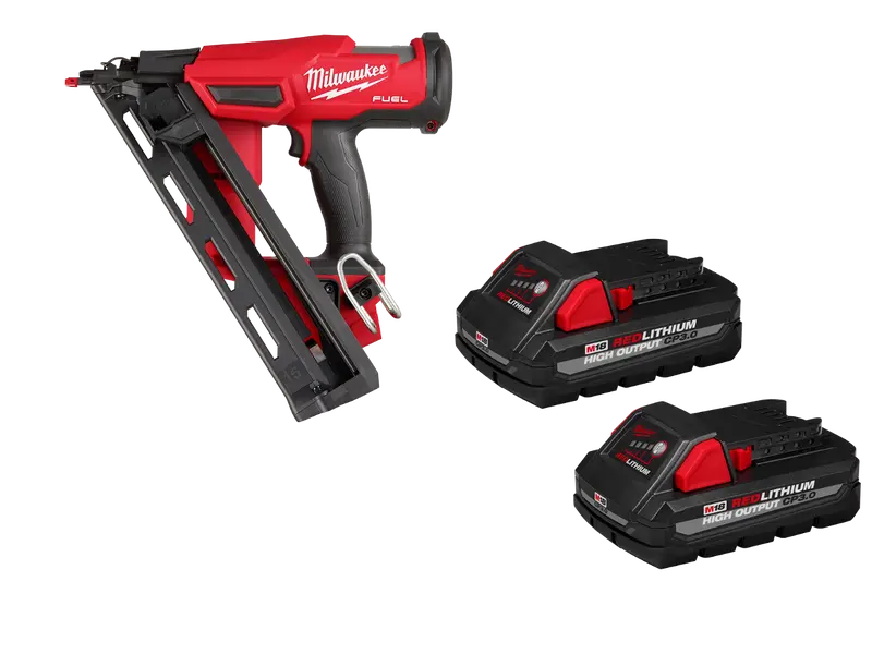 Milwaukee 2839-20X3 M18 Fuel 18V 15 Gauge Finish Nailer W/ 2 - 3Ah Batteries 1