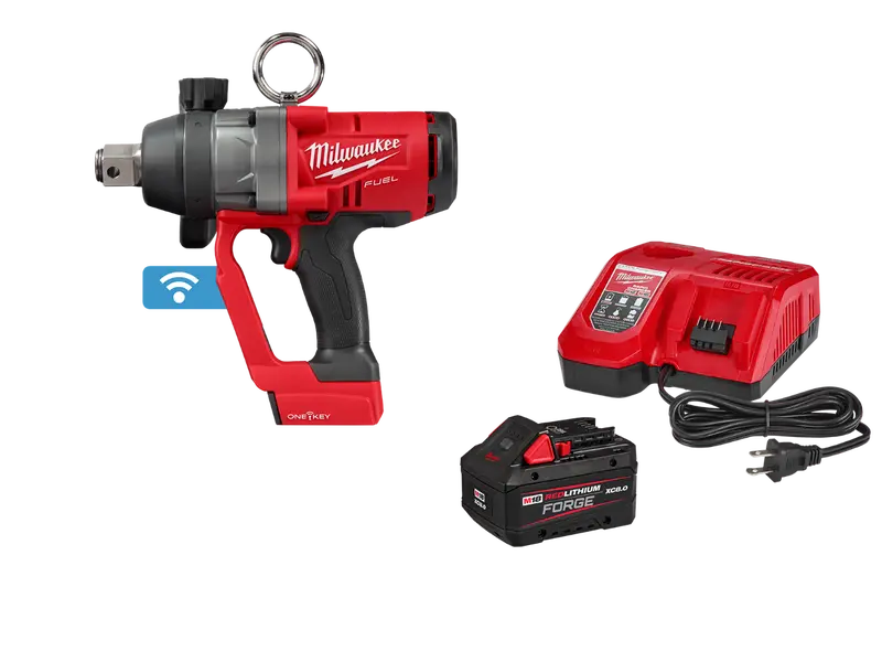 Milwaukee 2867-20X8sk M18 Fuel 1" High Torque Impact Wrench W/ 8Ah Starter Kit 1